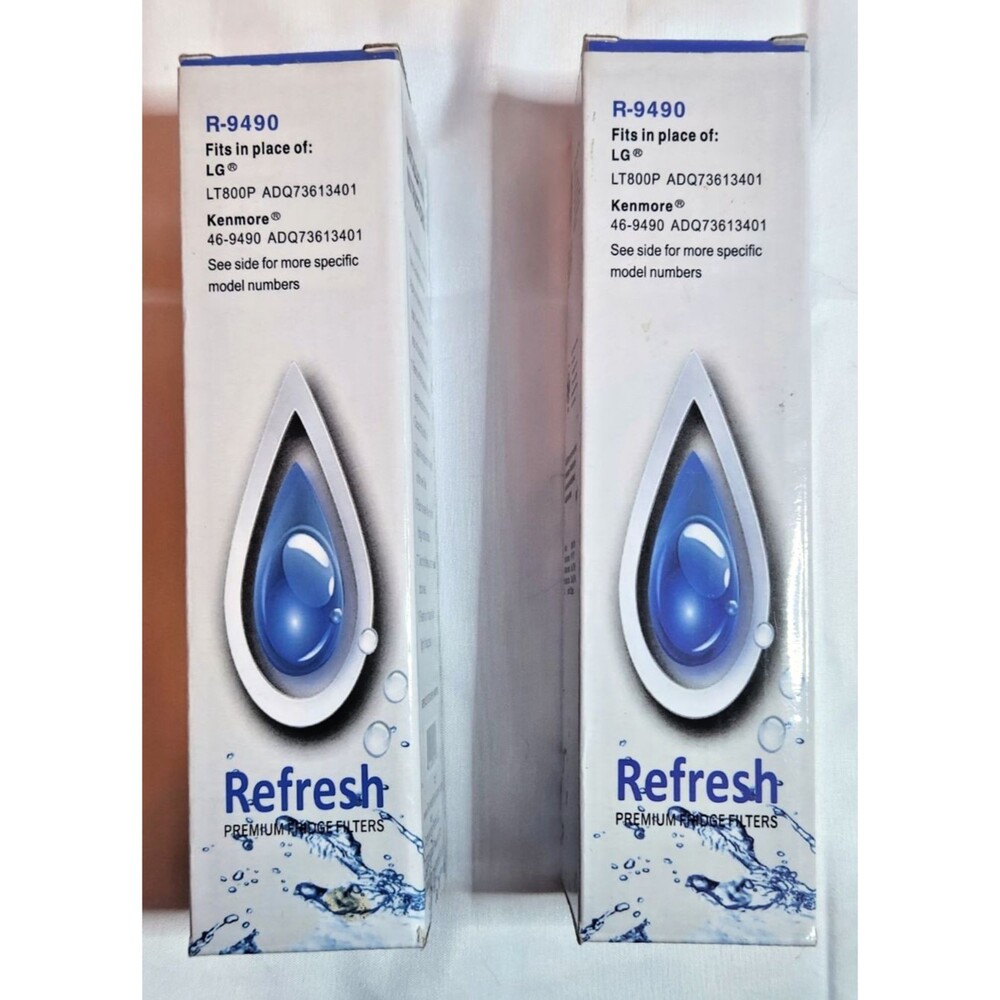 Refresh R-9490 Water Filter 2-Pack Sealed LG LT800P Kenmore 46-9490
